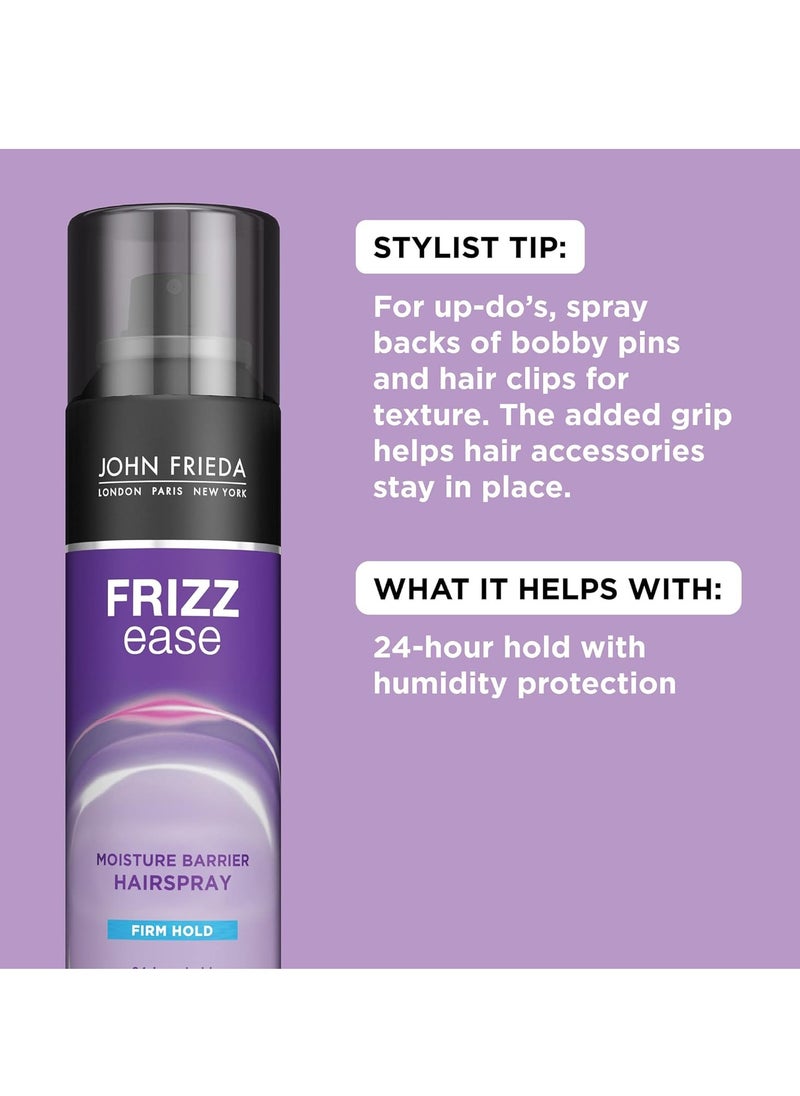John Frieda - John Frieda Anti Frizz, Frizz Ease Firm Hold Hairspray, Anti-Humidity Spray for Hair, for 24-hour Hold, 12 Oz - Image 1