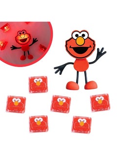 Glo Pals x Sesame Street Elmo Water-Activated Bath Toy with 6 Reusable Light-Up Cubes for Sensory Play