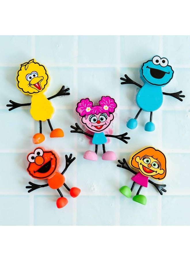 Glo Pals - Glo Pals x Sesame Street Elmo Water-Activated Bath Toy with 6 Reusable Light-Up Cubes for Sensory Play - Image 1