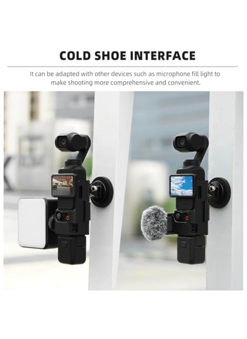 Generic Magnetic Camera Mount Stand Base for DJI OSMO Pocket 3 Adjustable Desktop Stable Bracket Non-Slip Holder for Pocket 3 (Black)  - Image 5