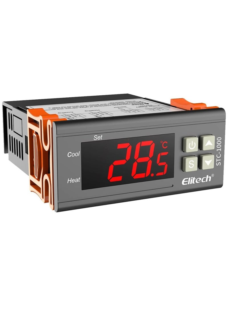 Elitech Elitech STC-1000 Temperature Controller Origin Digital 110V Centigrade Thermostat 2 Relays  - Image 1