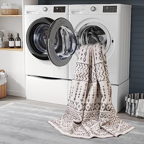 Art&Tuft Runner Rug 2'6x8', Super Soft Ultra-Thin Moroccan Washable Rug for Hallway, Anti-Slip Backing Kitchen Rugs, Foldable Geometric Machine Washable EntrywayRug(2'6"x8', Ivory) - Image 5