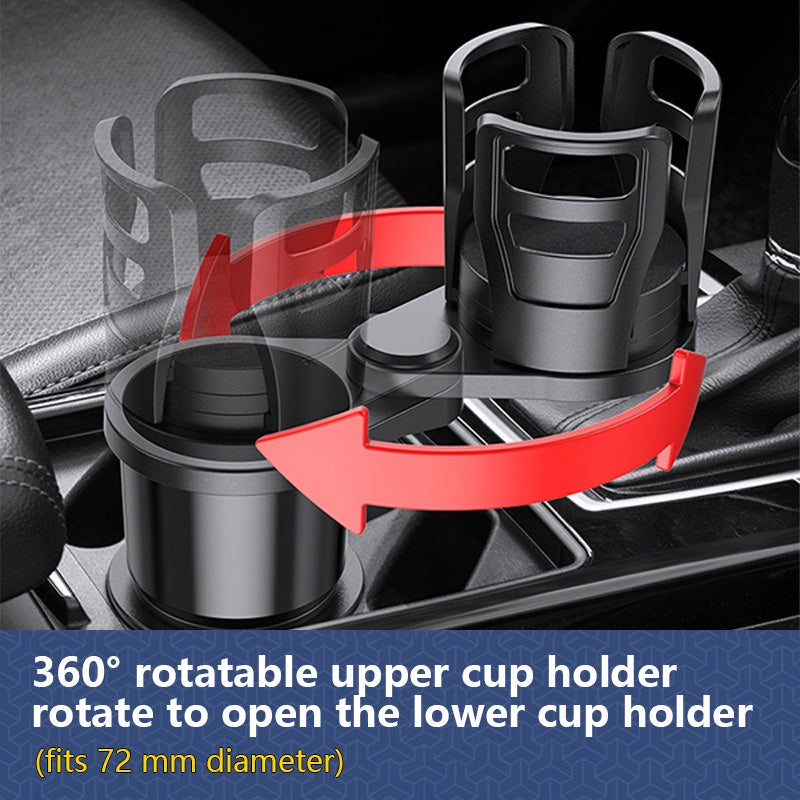 Rotating Car Cup Holder ABS Universal Fit Cup Stand - Image 3