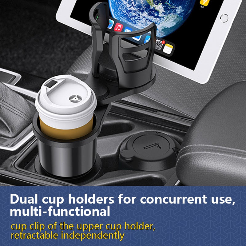 Rotating Car Cup Holder ABS Universal Fit Cup Stand - Image 2