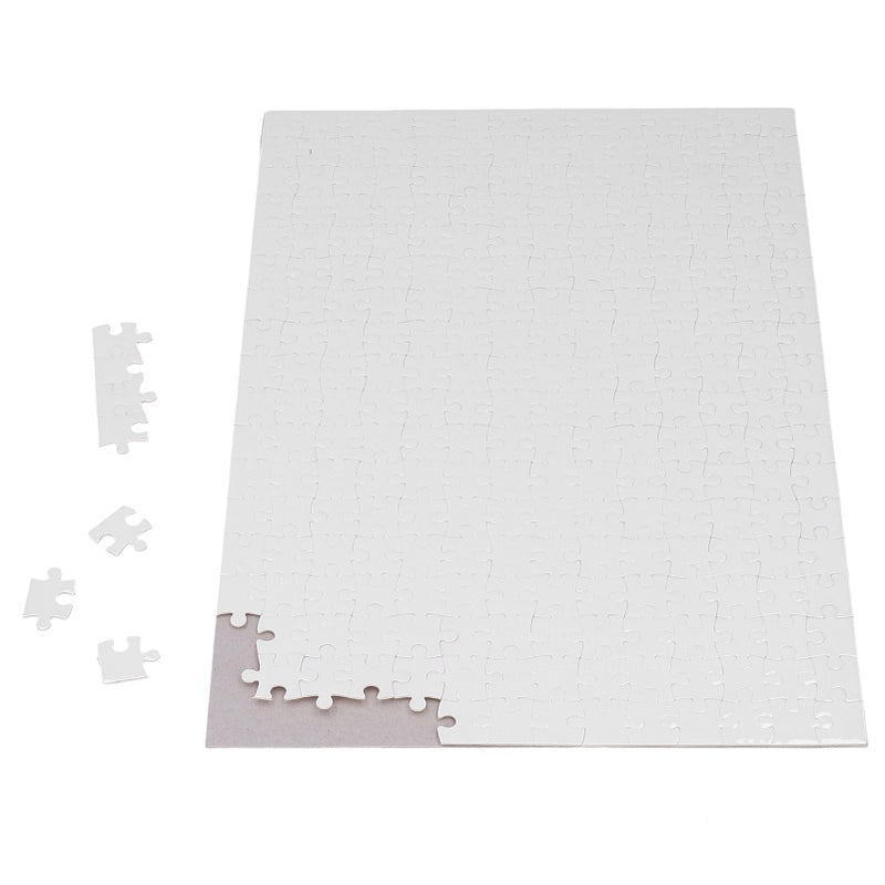 10 Sets DIY Blank Puzzle Heat Press Jigsaw Sublimation Transfer Consumables A3 26x38.5cm 252pcs - Image 1