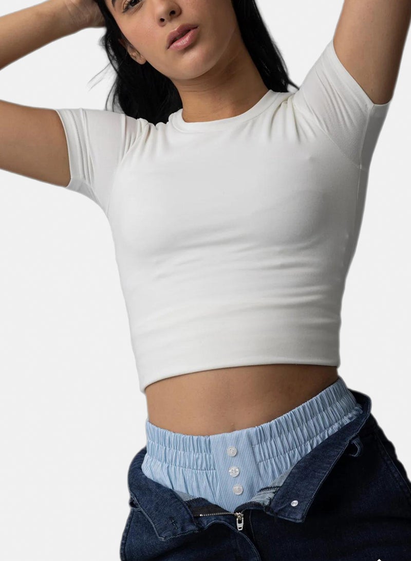 Stache Solid Color Basic Top - Image 1
