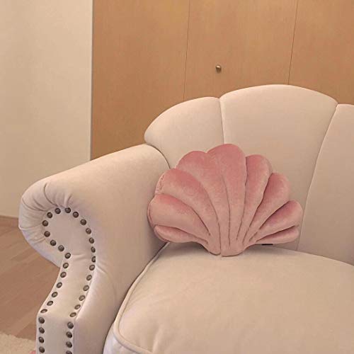 Patty Both Seashell Decorative Pillow Velvet Seashell Throw Pillow, Sea Shell Shaped Throw Pillow Decorative Pillows for Bed Couch Home Office Decor (Pink, Medium(17.2 * 13.2in 0.55kg)) - Image 5