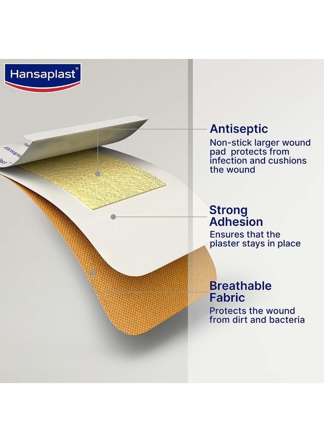 Hansaplast Antiseptic Elastic Bandage 50 Strips| Covered Wounds Heal Better | Blocks 99% of Bacteria | 3X Stretchable | Water Repellant | Adapts to Body Movement | For Wound Cuts , Scrapes and Finger Cuts | First Aid Essential - Image 5
