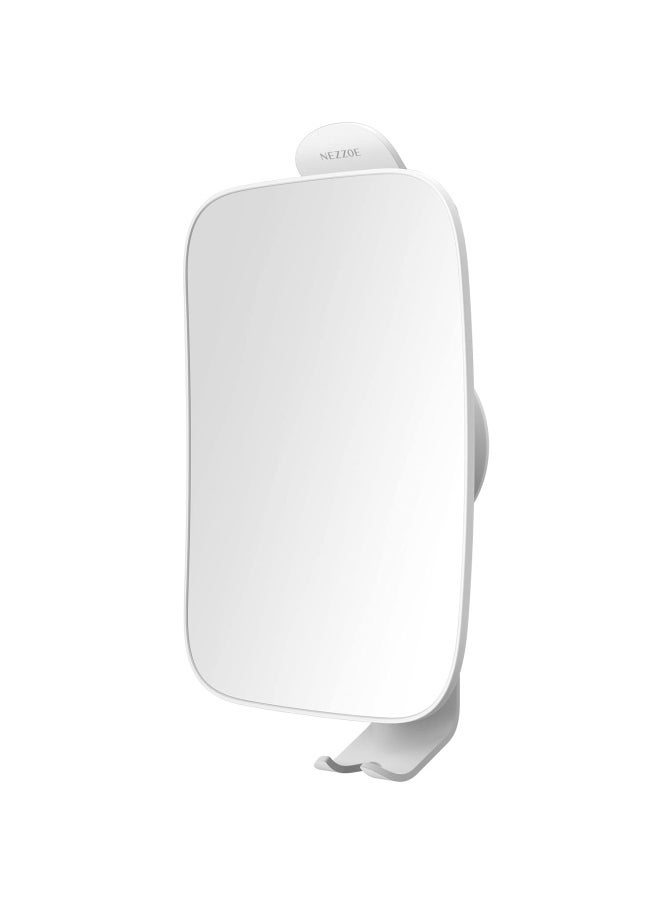 NEZZOE - 3X Magnifying Shower Mirror For Shaving Bathroom Mirror With Holders Shaving Cream And Razors For Men - Image 1