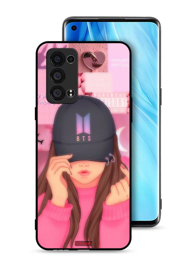 Tolwak غطاء حماية لجهاز أوبو رينو6 برو 5G (سناب دراجون) - فتاة سناب - Image 1