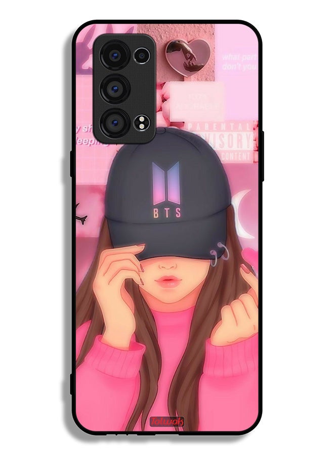 Tolwak غطاء حماية لجهاز أوبو رينو6 برو 5G (سناب دراجون) - فتاة سناب - Image 2