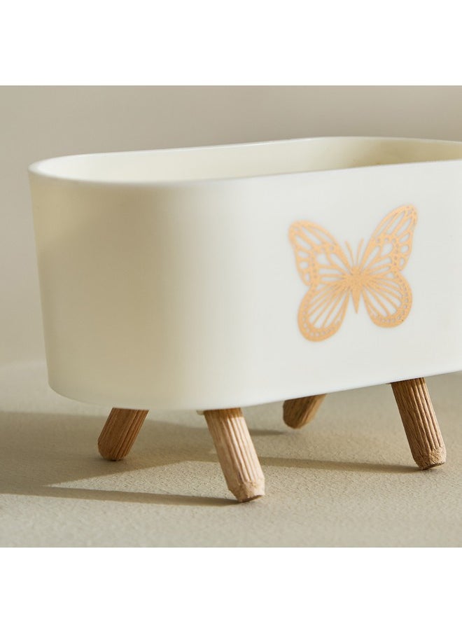 Home Box Taria Rectangular Plastic Planter with Legs 14.5 x 8.5 x 6 cm  - Image 2