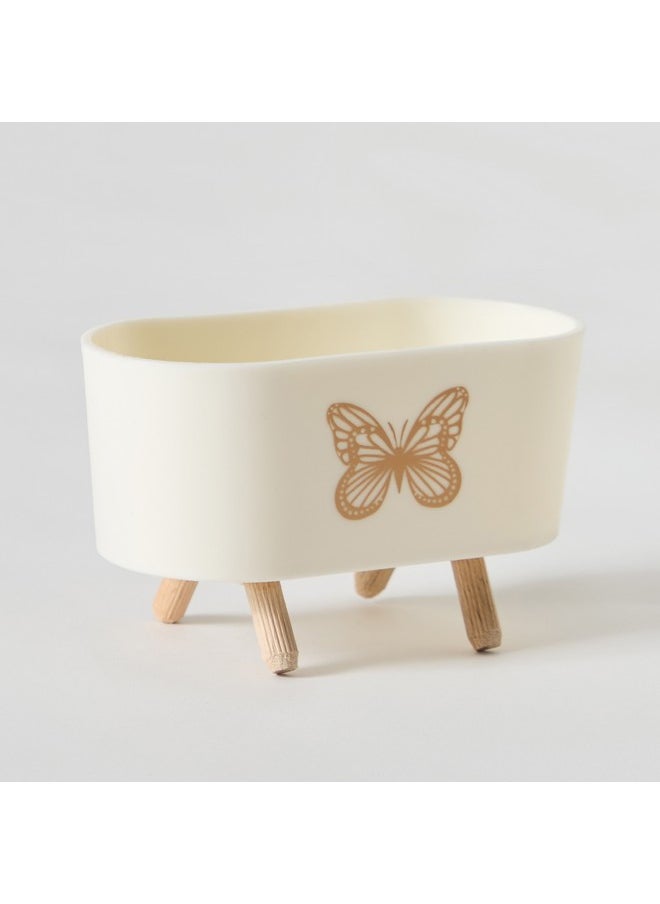 Home Box Taria Rectangular Plastic Planter with Legs 14.5 x 8.5 x 6 cm  - Image 4