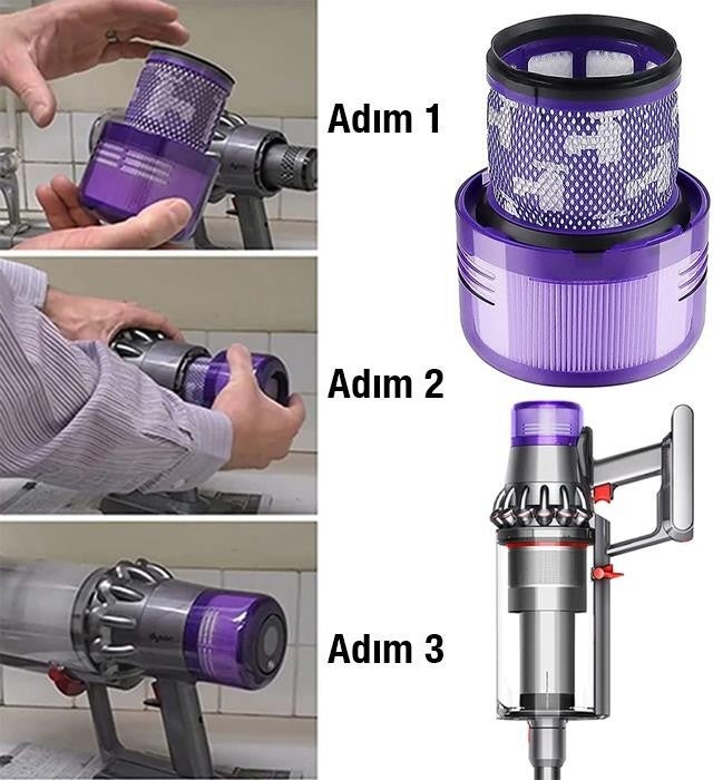 High Efficiency Washable Dyson V11 Filter Dyson V15 Filter Rear Hepa Filter 1 Piece