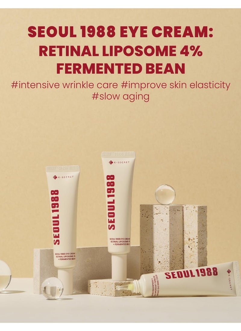 K-SECRET SEOUL 1988 Eye Cream : Retinal Liposome 4% + Fermented Bean  - Image 3