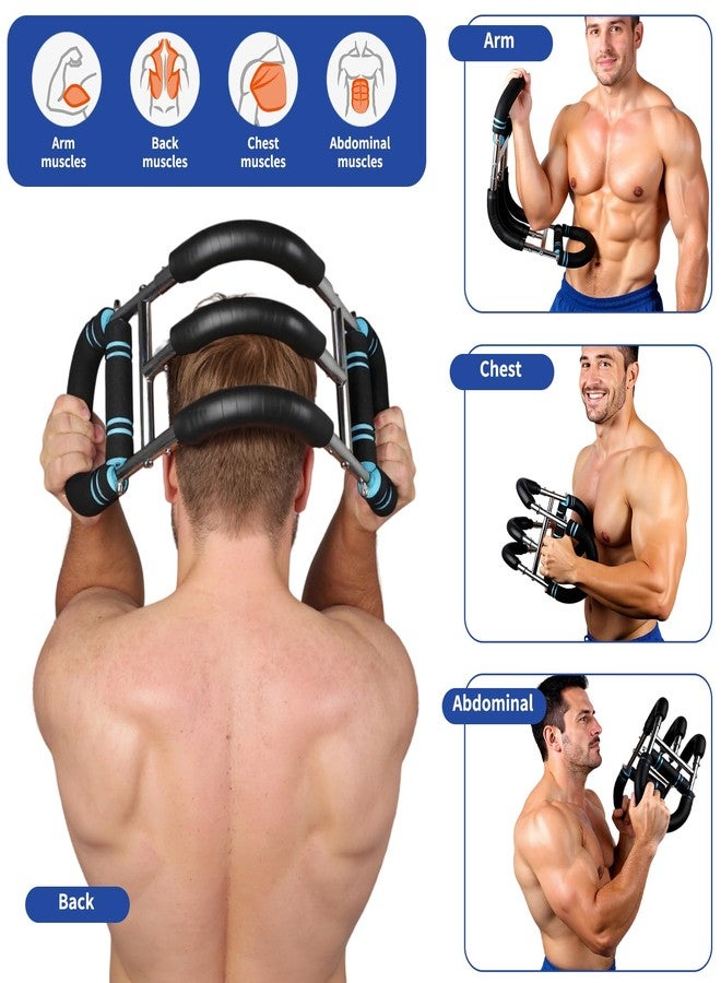 BestYiJo Twister Arm Trainer - Adjustable Resistance (83-132lbs) with Triple Spring System | Arm Exercise Equipment for Home Gym & Upper Body Workout | Chest & Forearm Strengthener - Image 3