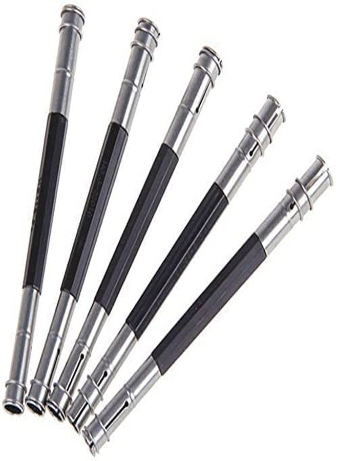 AISHU 5 Pieces Per Set Adjustable Handy Dual Head Pencil Extender Holder Pencil Lengthener Length Extender Holder for School,Office,Sketch,Art,Writing - Image 1