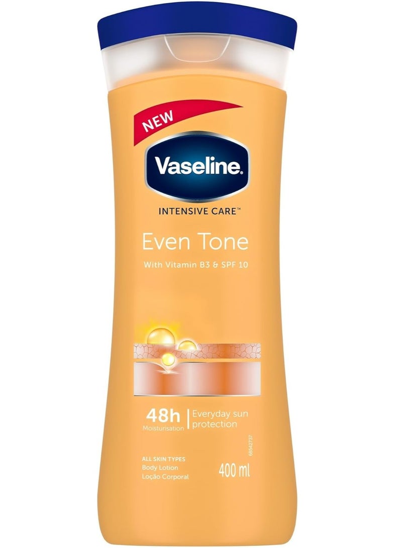 Vaseline Intensive Care Healthy Even Tone with Vitamin B3 & SPF10 Body Lotion 400 ML - Image 1