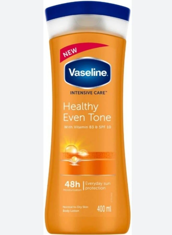 Vaseline Intensive Care Healthy Even Tone with Vitamin B3 & SPF10 Body Lotion 400 ML - Image 2