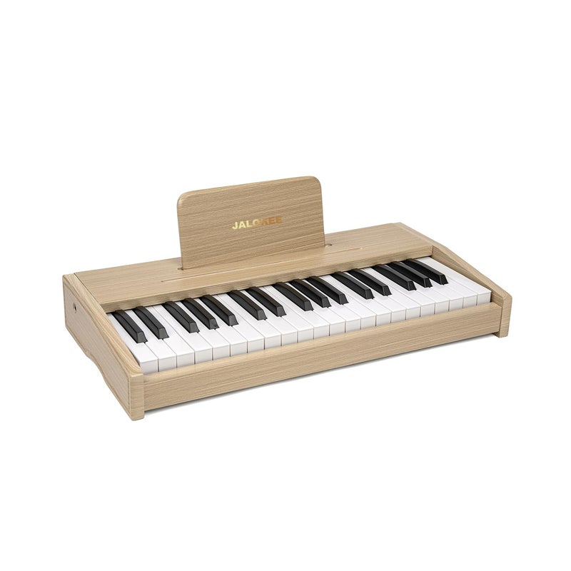JALOKEE Kids Piano Keyboard, Digital Piano for Kids, Music Educational Instrument Toy, Wood Toy for 3+ Girls and Boys (Oak, 37 Keys) - Image 1