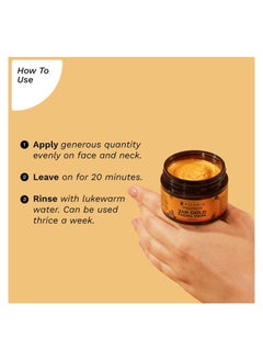 PILGRIM 24K Gold face mask for glowing skin  24K Gold face pack for glowing skin, skin hydrating, boosts collagen and restoring skin radiance  For All Skin Types  For Men And Women  50gm  - Image 2