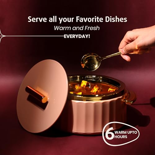 Selvel Camry Casserole Insulated Hot Pot with Stainless Steel Inner Single | Roti Casserole | Hot Box for Kitchen | Chapati, Roti, Biryani | Keeps Food Hot & Fresh (Peach, 3pc Set) - Image 3