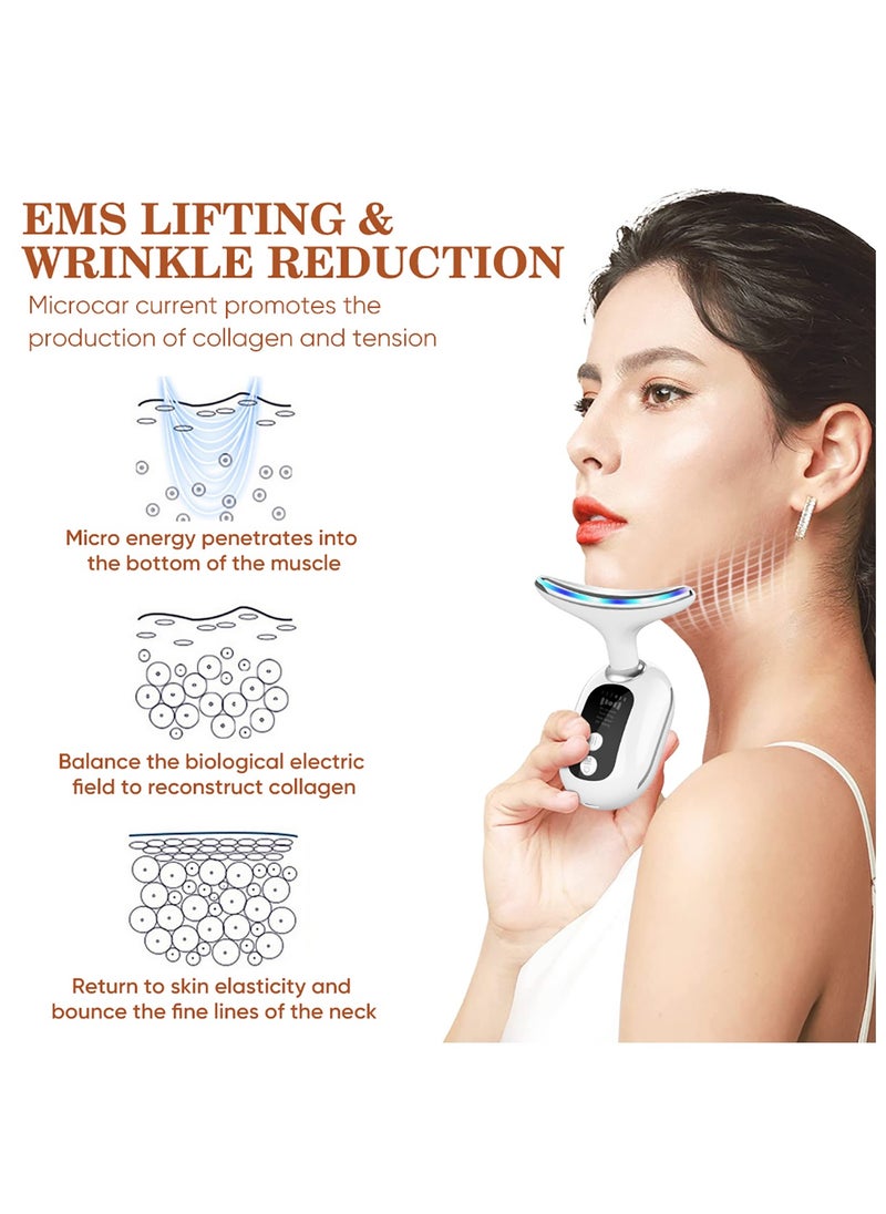 Generic - Facial Lifting Vibration Neck Massager 3 Massage Modes for Skin Care Lifts and Tightens Sagging Skin - Image 1