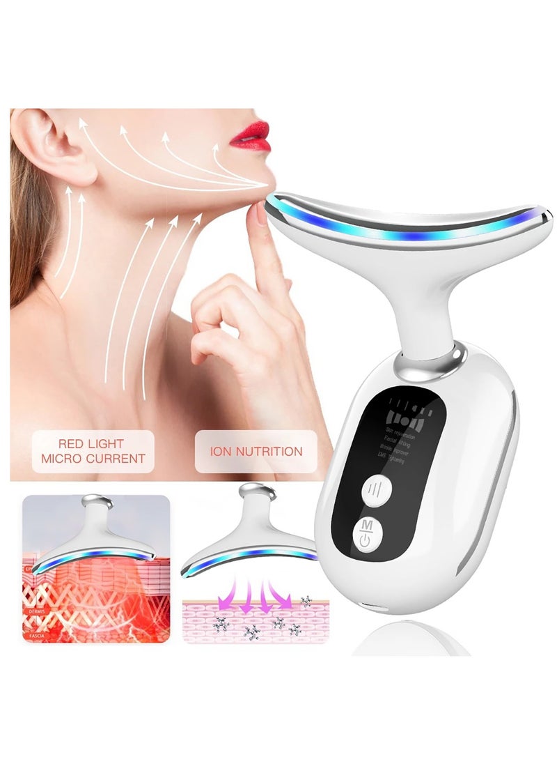 Generic - Facial Lifting Vibration Neck Massager 3 Massage Modes for Skin Care Lifts and Tightens Sagging Skin - Image 1