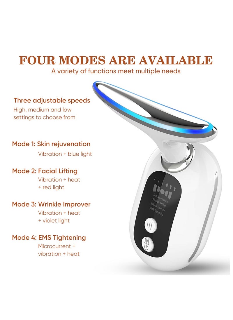 Generic - Facial Lifting Vibration Neck Massager 3 Massage Modes for Skin Care Lifts and Tightens Sagging Skin - Image 1