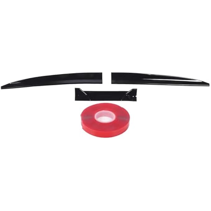ريحني جناح خلفي أسود لامع مع جناح خلفي، مظهر رياضي معزز للسيارات سيدان SUV - Image 1