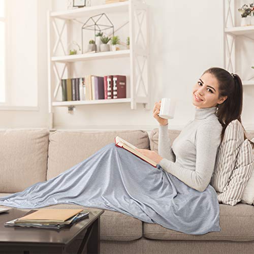 EXQ Home Weighted Blanket Cover 48x72-Twin Size Premium Soft for Weighted Blanket with Zipper,Machine Washable Duvet Cover (Grey,Duvet Cover Only) - Image 3