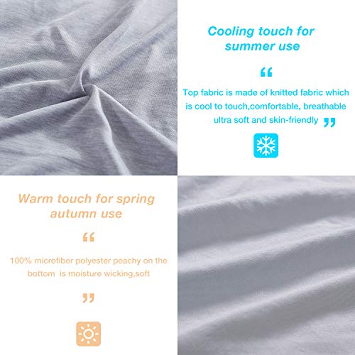 EXQ Home Weighted Blanket Cover 48x72-Twin Size Premium Soft for Weighted Blanket with Zipper,Machine Washable Duvet Cover (Grey,Duvet Cover Only) - Image 4