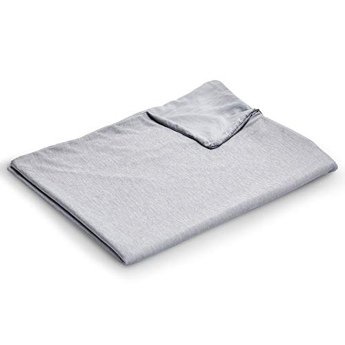 EXQ Home Weighted Blanket Cover 48x72-Twin Size Premium Soft for Weighted Blanket with Zipper,Machine Washable Duvet Cover (Grey,Duvet Cover Only) - Image 1