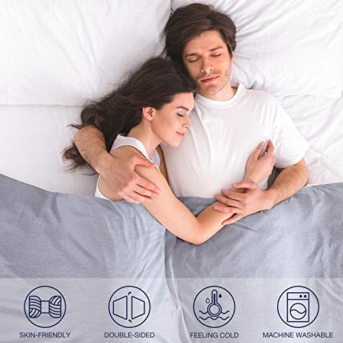 EXQ Home Weighted Blanket Cover 48x72-Twin Size Premium Soft for Weighted Blanket with Zipper,Machine Washable Duvet Cover (Grey,Duvet Cover Only) - Image 2