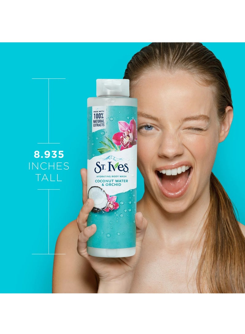 St. Ives Body Wash for Women, Coconut Water & Orchid Shower Gel for All Skin 22 fl oz - Image 3
