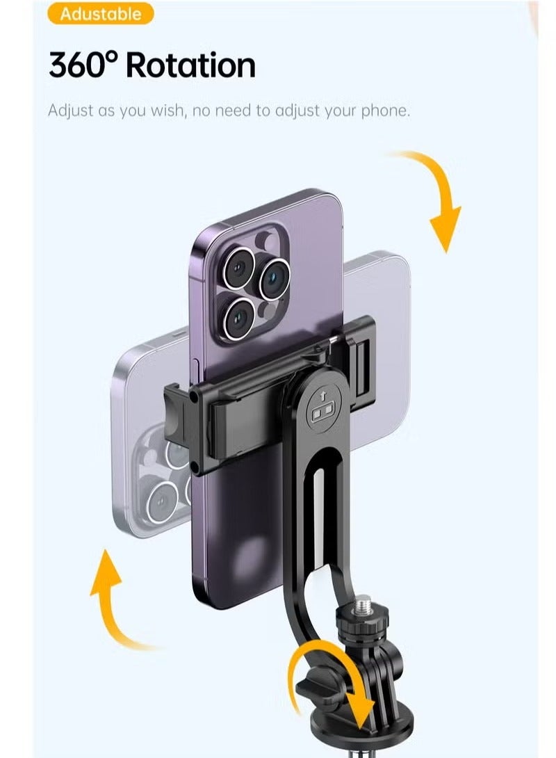 vesus 170cm Phone Tripod Selfie Stick, All-in-1 Phone Tripod Stand with Remote,Portable,Lightweight Tripod for for Selfies/Live/Video Recording/Travel-Black - Image 2