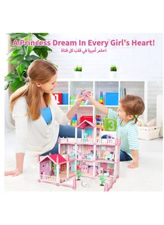 XiuWoo Creative Puzzle Building Toys, Dream House Building Sets, Mini Dreamy Princess Castle with Furniture & Accessories, DIY Sets Gift for Toddler, Girl, Kids Age 6+  - Image 3