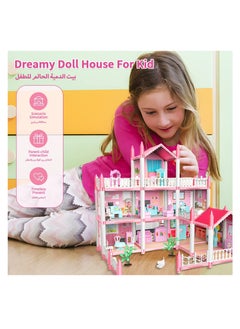 XiuWoo Creative Puzzle Building Toys, Dream House Building Sets, Mini Dreamy Princess Castle with Furniture & Accessories, DIY Sets Gift for Toddler, Girl, Kids Age 6+  - Image 2
