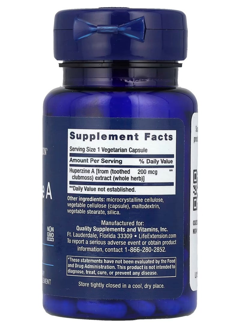 Life Extension, Huperzine A, 200 mcg, 60 Vegetarian Capsules - Image 2