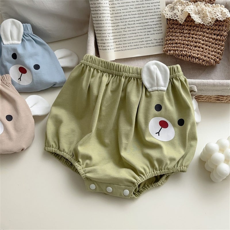 Korean Style Baby Clothes 2024 Summer New 1-3 Years Old Baby Boy Cotton Two-Piece Thin Class A Outfit O Green [Shorts]]