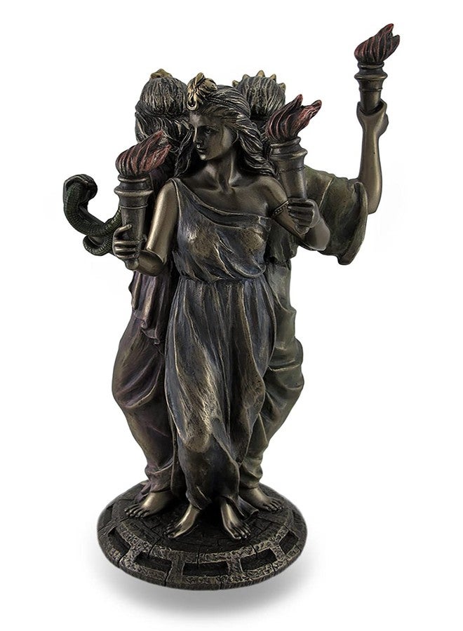Veronese Designs 8 1/4" Tall Hecate Greek Triple Goddess of Magic Statue Cold Cast Resin Antique Bronze Finish Moon Goddess Sculpture - Image 2