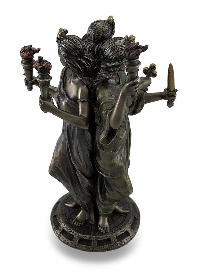 Veronese Designs 8 1/4" Tall Hecate Greek Triple Goddess of Magic Statue Cold Cast Resin Antique Bronze Finish Moon Goddess Sculpture - Image 4