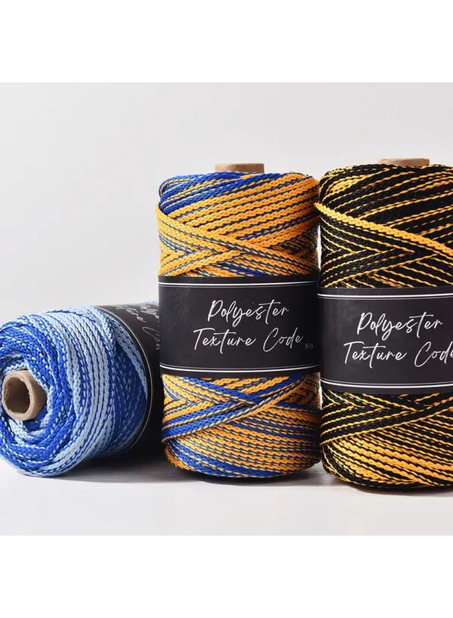 07 Orange Blue Two Tone Soft Polyester Braided Cord 70 Yards Per Roll For Handmade Crafts DIY Crochet Thread Outdoor Use Phone Charm Home Decor Bag Crochet Rug Making - Image 4
