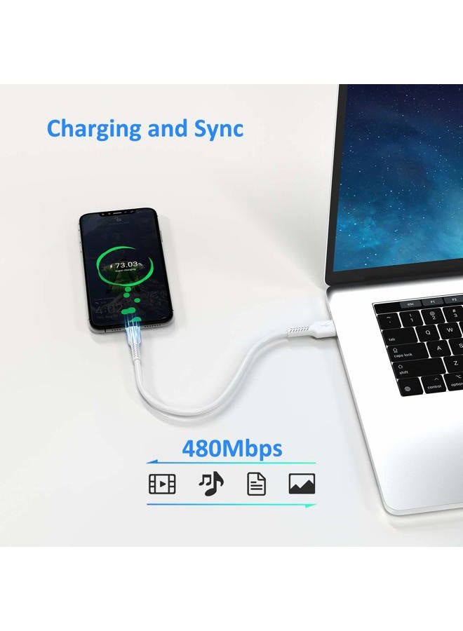 Umefly 6 inch Short USB C Cord Fast Charge 5 Pack Durable USB A to USB Type C 3A Fast Charging Cable for Charging Station Compatible with Samsung Galaxy Note 20 A20 A51 S10 S20 Plus Ultra LG Stylo K51 - Image 5