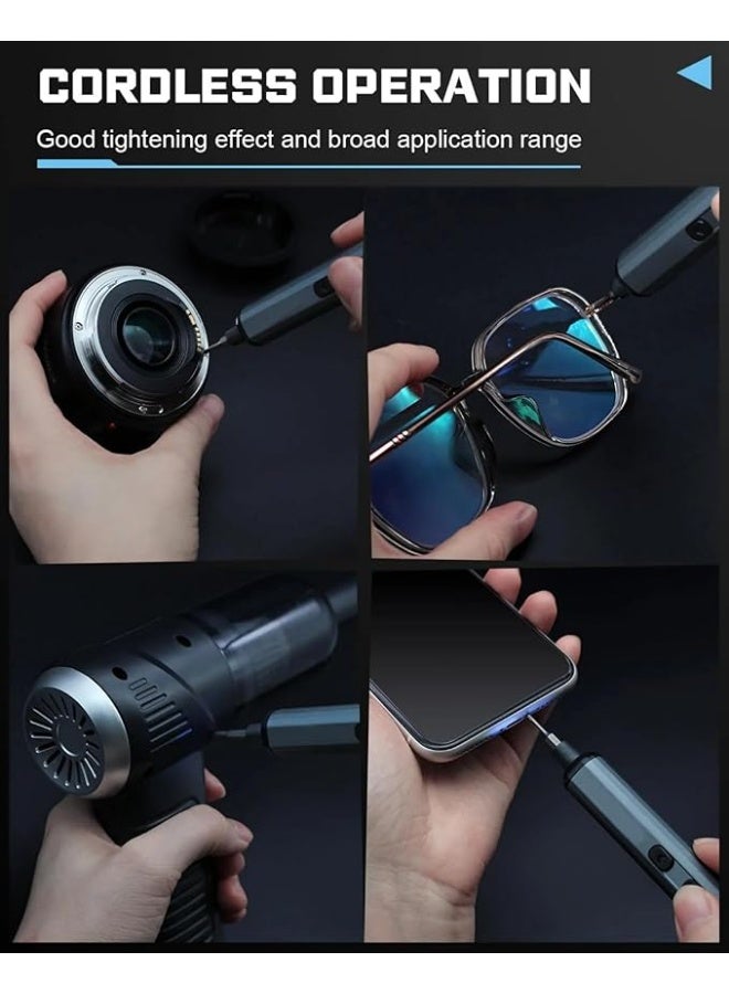 Mini 68-in-1 Precision Electric Screwdriver Kit – Cordless Rechargeable Tool with 64 Magnetic S2 Bits & LED Display for Electronics Repair - Image 2