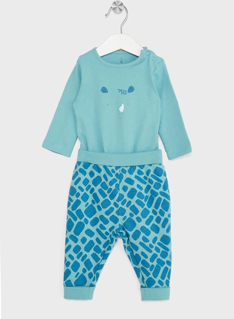 mothercare Rhino Bodysuit and Jogger Set