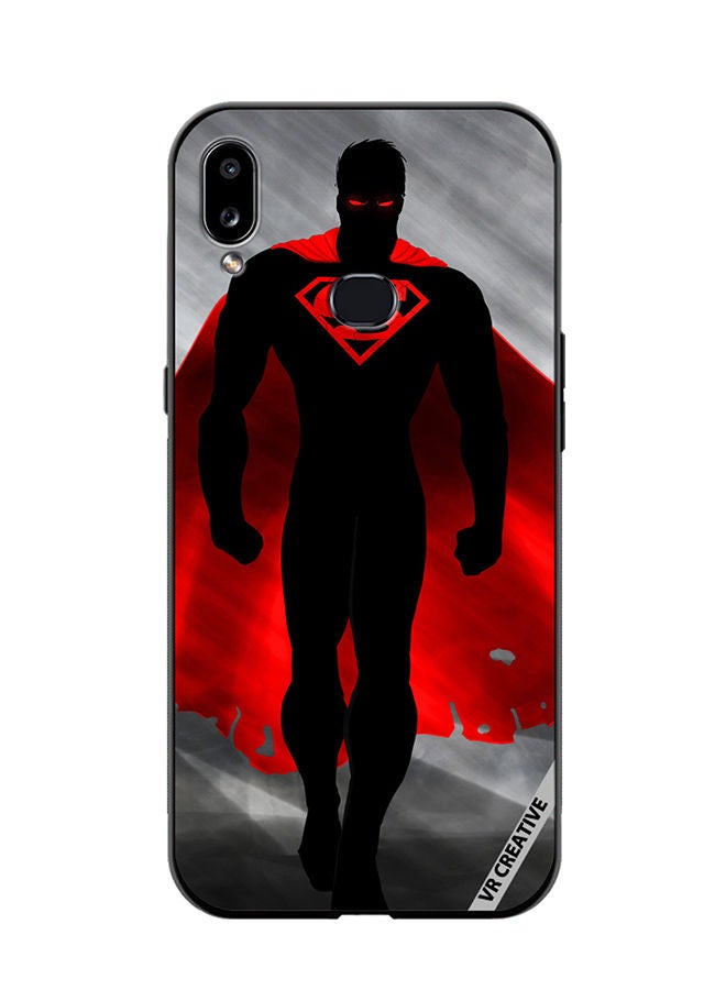 VR CREATIVE Protective Case Cover For Samsung Galaxy A10s Superman Black And Red Design Multicolour - Image 1