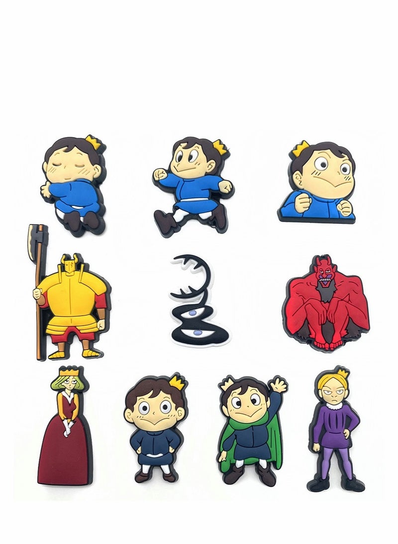 KASTWAVE أحجار كروكس 10 قطع تزيين أحذية charm لملحقات كروكس - Image 4