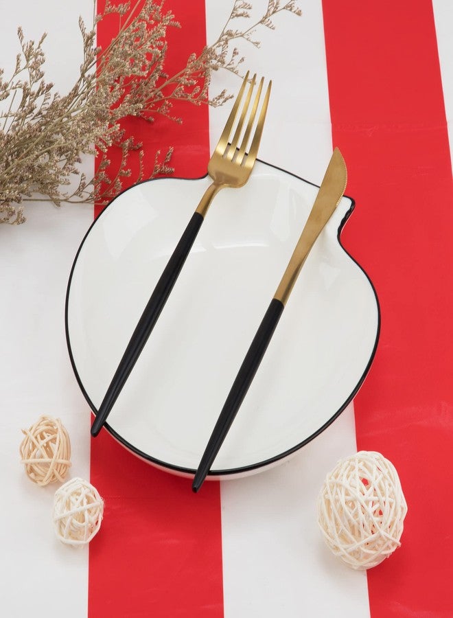 peony man 2 Pieces Red and White Striped Tablecloth Plastic Stripe Table Cover Carnival Circus Tablecloths Waterproof Rectangle Tablecloth for Holiday Party Picnic Decoration, 54" x 107" - Image 5
