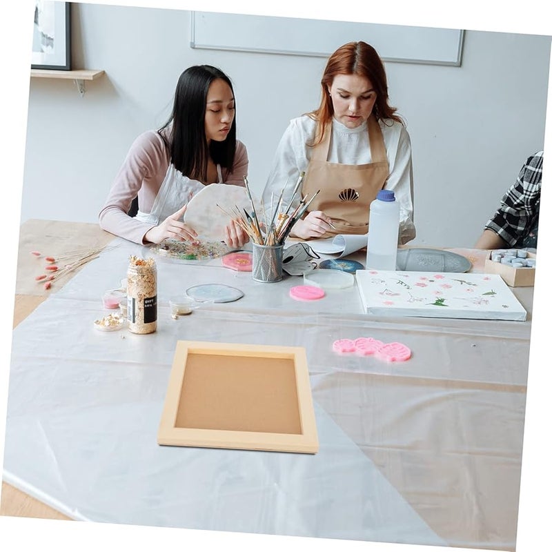 Double Sided Wooden Clay Painting Frame Creative Craft Project For Kids Activities - Image 5